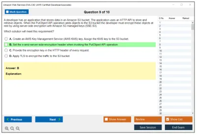 Amazon Web Services DVA-C02 AWS Certified Developer - Associate Practice test exam simulator test engine exam Prep practice test questions answers Image 9