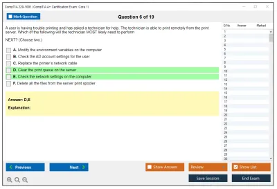 CompTIA 220-1001 CompTIA A+ Certification Exam: Core 1 Practice test exam simulator test engine exam Prep practice test questions answers Image 6