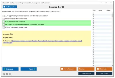 VMware 3V0-32.21 Advanced Design VMware Cloud Management and Automation Practice test exam simulator test engine exam Prep practice test questions answers Image 4
