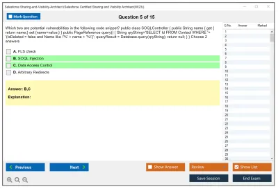 Salesforce Sharing-and-Visibility-Architect Salesforce Certified Sharing and Visibility Architect Practice test exam simulator test engine exam Prep practice test questions answers Image 5