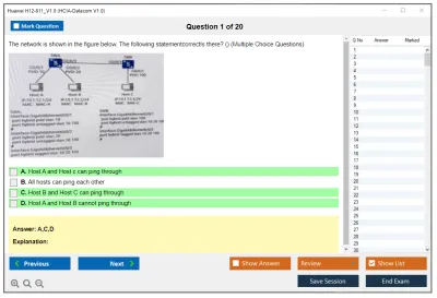 Huawei H12-811_V1.0 HCIA-Datacom V1.0 Exam Practice test exam simulator test engine exam Prep practice test questions answers Image 1
