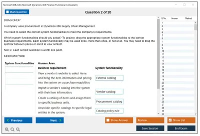 Microsoft MB-330 Microsoft Dynamics 365 Supply Chain Management Practice test exam simulator test engine exam Prep practice test questions answers Image 2