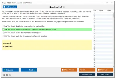 Juniper JN0-250 Mist AI. Associate (JNCIA-MistAI) Practice test exam simulator test engine exam Prep practice test questions answers Image 9