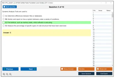 iSQI CTFL_Syll2011_D ISTQB Certified Tester Foundation Level (Syllabus 2011, D only) Practice test exam simulator test engine exam Prep practice test questions answers Image 5
