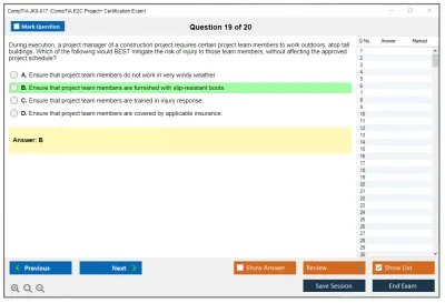CompTIA JK0-017 CompTIA E2C Project+ Certification Exam Practice test exam simulator test engine exam Prep practice test questions answers Image 19