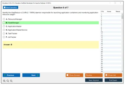 Cloudera CCD-410 Cloudera Certified Developer for Apache Hadoop (CCDH) Practice test exam simulator test engine exam Prep practice test questions answers Image 6