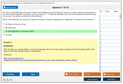 Oracle 1z0-1067-22 Oracle Cloud Infrastructure 2022 Cloud Operations Professional Practice test exam simulator test engine exam Prep practice test questions answers Image 7