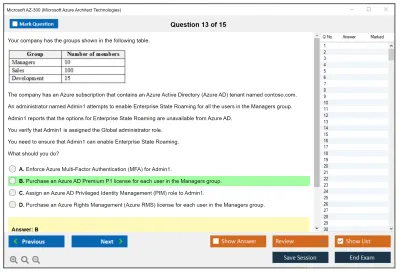 Microsoft AZ-300 Microsoft Azure Architect Technologies Practice test exam simulator test engine exam Prep practice test questions answers Image 13