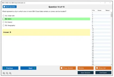 IBM C1000-142 IBM Cloud Advocate v2 Practice test exam simulator test engine exam Prep practice test questions answers Image 14