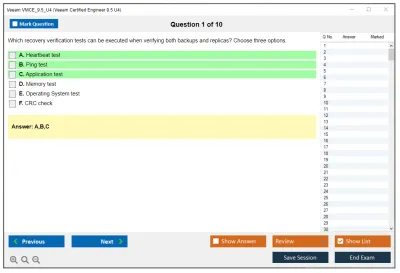 Veeam VMCE_9.5_U4 Veeam Certified Engineer 9.5 U4 Practice test exam simulator test engine exam Prep practice test questions answers Image 1