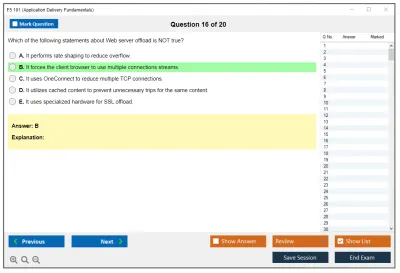 F5 101 Application Delivery Fundamentals Practice test exam simulator test engine exam Prep practice test questions answers Image 16