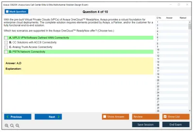 Avaya 33820X Avaya Aura Call Center Elite & Elite Multichannel Solution Design Exam Practice test exam simulator test engine exam Prep practice test questions answers Image 4