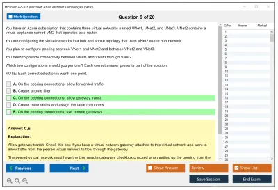 Microsoft AZ-303 Microsoft Azure Architect Technologies  Practice test exam simulator test engine exam Prep practice test questions answers Image 9