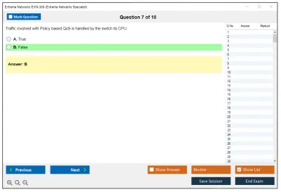Extreme Networks EW0-300 Extreme Networks Specialist Practice test exam simulator test engine exam Prep practice test questions answers Image 7
