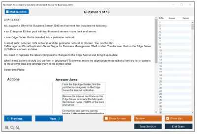 Microsoft 70-334 Core Solutions of Microsoft Skype for Business 2015 Practice test exam simulator test engine exam Prep practice test questions answers Image 1