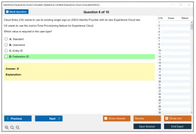 Salesforce Experience-Cloud-Consultant Salesforce Certified Experience Cloud Consultant Practice test exam simulator test engine exam Prep practice test questions answers Image 6