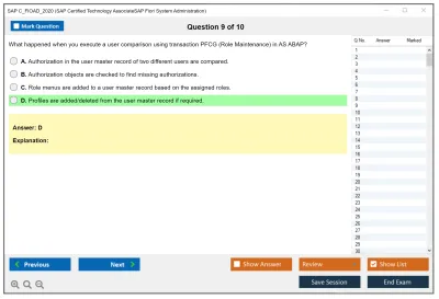 SAP C_FIOAD_2020 SAP Certified Technology AssociateSAP Fiori System Administration Practice test exam simulator test engine exam Prep practice test questions answers Image 9