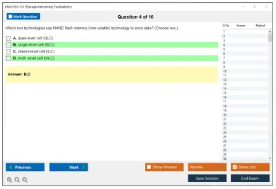 SNIA S10-110 Storage Networking Foundations Exam Practice test exam simulator test engine exam Prep practice test questions answers Image 4