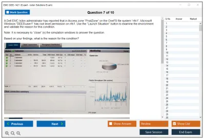 EMC DEE-1421 Expert - Isilon Solutions Exam Practice test exam simulator test engine exam Prep practice test questions answers Image 7