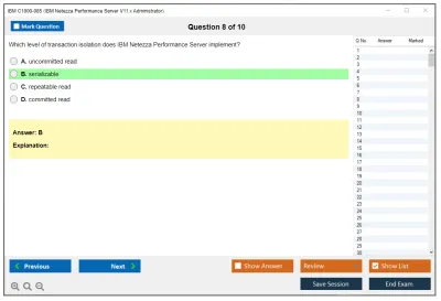 IBM C1000-085 IBM Netezza Performance Server V11.x Administrator Practice test exam simulator test engine exam Prep practice test questions answers Image 8