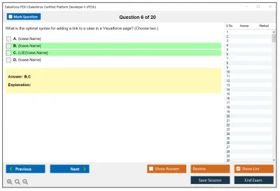 Salesforce PDII Salesforce Certified Platform Developer II Practice test exam simulator test engine exam Prep practice test questions answers Image 6