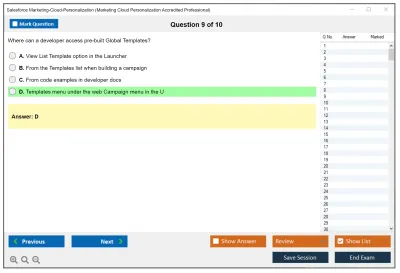 Salesforce Marketing-Cloud-Personalization Marketing Cloud Personalization Accredited Professional Practice test exam simulator test engine exam Prep practice test questions answers Image 9