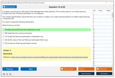 Microsoft MB-330 Microsoft Dynamics 365 Supply Chain Management Practice test exam simulator test engine exam Prep practice test questions answers Image 15