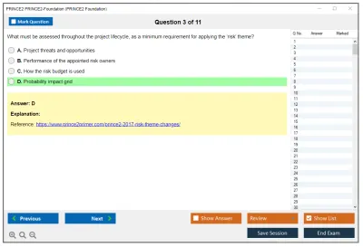 PRINCE2 PRINCE2-Foundation PRINCE2 Foundation written Exam Practice test exam simulator test engine exam Prep practice test questions answers Image 3