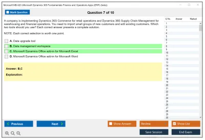 Microsoft MB-920 Microsoft Dynamics 365 Fundamentals Finance and Operations Apps (ERP) Practice test exam simulator test engine exam Prep practice test questions answers Image 7