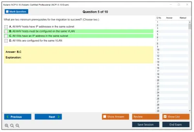 Nutanix NCP-5.10 Nutanix Certified Professional (NCP) 5.10 Exam Practice test exam simulator test engine exam Prep practice test questions answers Image 5