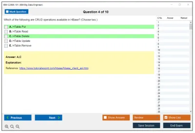 IBM C2090-101 IBM Big Data Engineer Practice test exam simulator test engine exam Prep practice test questions answers Image 4