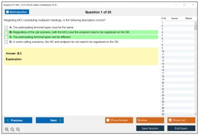 Huawei H11-851_V3.0 HCIA-Video Conference V3.0 Practice test exam simulator test engine exam Prep practice test questions answers Image 1