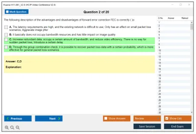 Huawei H11-861_V2.0 HCIP-Video Conference V2.0 Practice test exam simulator test engine exam Prep practice test questions answers Image 2