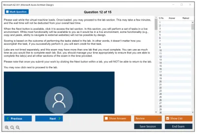 Microsoft AZ-301 Microsoft Azure Architect Design Practice test exam simulator test engine exam Prep practice test questions answers Image 12