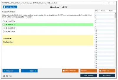 AAFM CWM_LEVEL_2 Chartered Wealth Manager (CWM) Certification Level II Examination Practice test exam simulator test engine exam Prep practice test questions answers Image 11