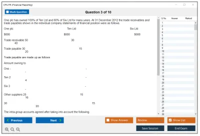 CPA FR Financial Reporting Practice test exam simulator test engine exam Prep practice test questions answers Image 3