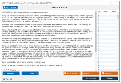 IAPP CIPP-US Certified Information Privacy Professional/United States (CIPP/US) Practice test exam simulator test engine exam Prep practice test questions answers Image 1