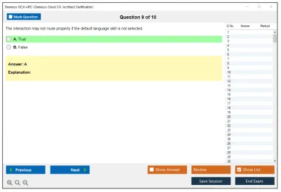 Genesys GCX-ARC Genesys Cloud CX: Architect Certification Practice test exam simulator test engine exam Prep practice test questions answers Image 9
