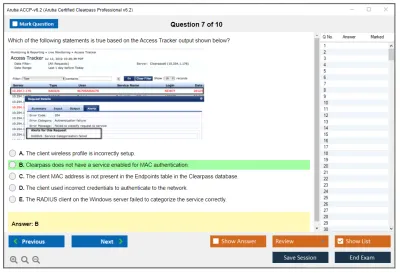 Aruba ACCP-v6.2 Aruba Certified Clearpass Professional v6.2 Practice test exam simulator test engine exam Prep practice test questions answers Image 7