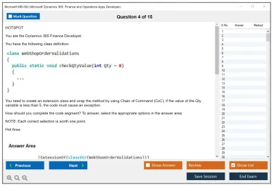 Microsoft MB-500 Microsoft Dynamics 365: Finance and Operations Apps Developer Practice test exam simulator test engine exam Prep practice test questions answers Image 4