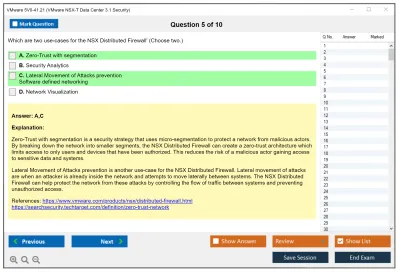 VMware 5V0-41.21 VMware NSX-T Data Center 3.1 Security Practice test exam simulator test engine exam Prep practice test questions answers Image 5