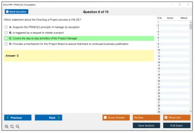 BCS PRF PRINCE2 Foundation Practice test exam simulator test engine exam Prep practice test questions answers Image 8