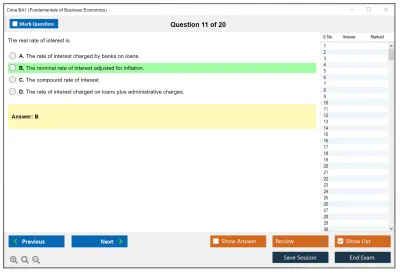 Cima BA1 Fundamentals of Business Economics Practice test exam simulator test engine exam Prep practice test questions answers Image 11