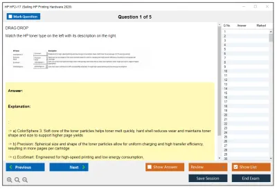 HP HP2-I17 Selling HP Printing Hardware 2020 Practice test exam simulator test engine exam Prep practice test questions answers Image 1