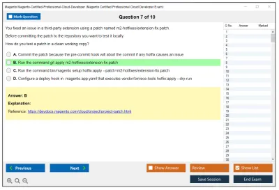 Magento Magento-Certified-Professional-Cloud-Developer Magento Certified Professional Cloud Developer Exam Practice test exam simulator test engine exam Prep practice test questions answers Image 7