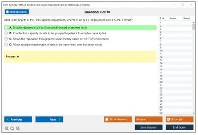 EMC E20-542 VMAX3 Solutions and Design Specialist Exam for Technology Architects Practice test exam simulator test engine exam Prep practice test questions answers Image 9