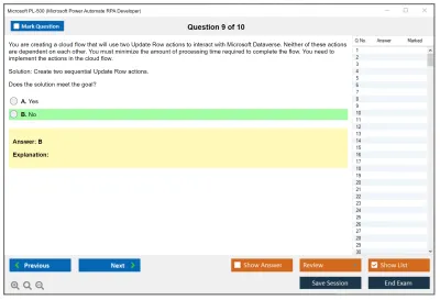Microsoft PL-500 Microsoft Power Automate RPA Developer Practice test exam simulator test engine exam Prep practice test questions answers Image 9