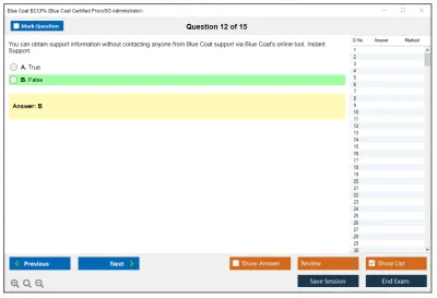 Blue Coat BCCPA Blue Coat Certified Proxy Administrator Practice test exam simulator test engine exam Prep practice test questions answers Image 12