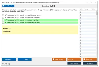 SAP C_S4CSC_2208 SAP Certified Application AssociateSAP S/4HANA Cloud (public)Supply Chain Implementation Practice test exam simulator test engine exam Prep practice test questions answers Image 1