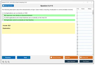 Huawei H13-511_V4.0 HCIA-Cloud Computing V4.0 Practice test exam simulator test engine exam Prep practice test questions answers Image 6